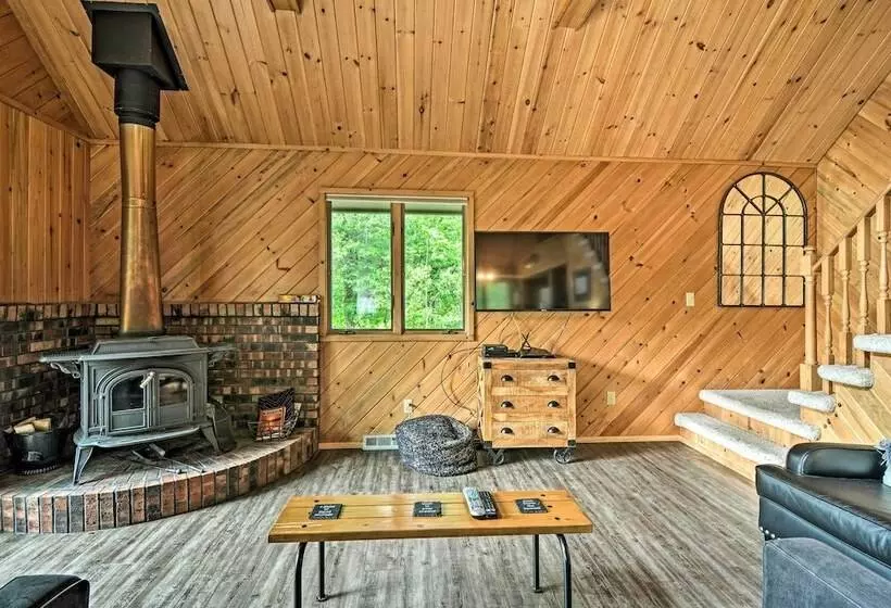 Riverfront Traverse City Cabin Near Snowmobiling!