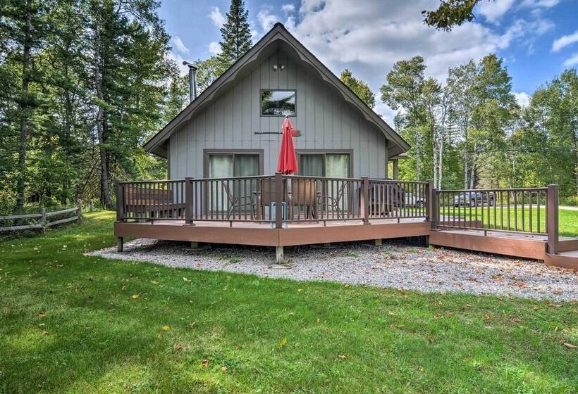 Riverfront Traverse City Cabin Near Snowmobiling!