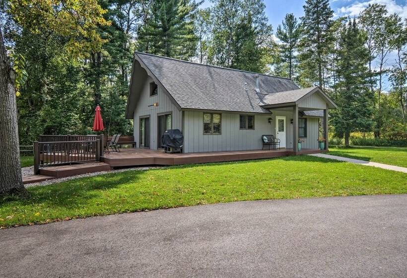 Riverfront Traverse City Cabin Near Snowmobiling!