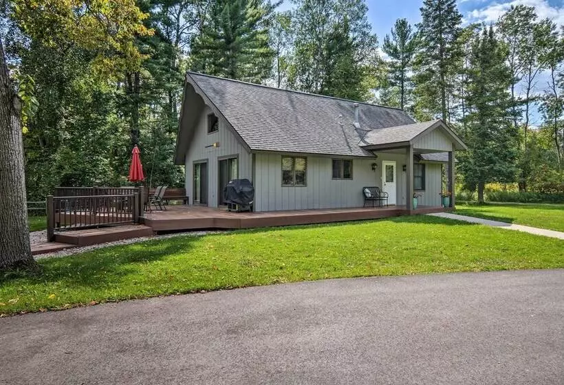 Riverfront Traverse City Cabin Near Snowmobiling!