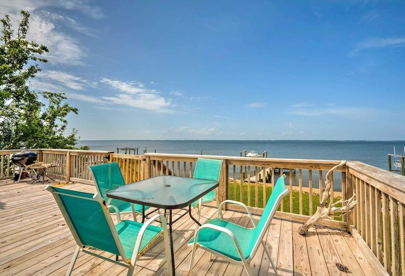 Coastal Escape: Bayfront Home W/ Dock & Views