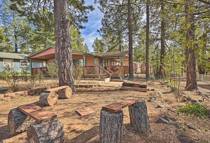 Munds Park Cabin W/ Wraparound Deck & Grill!