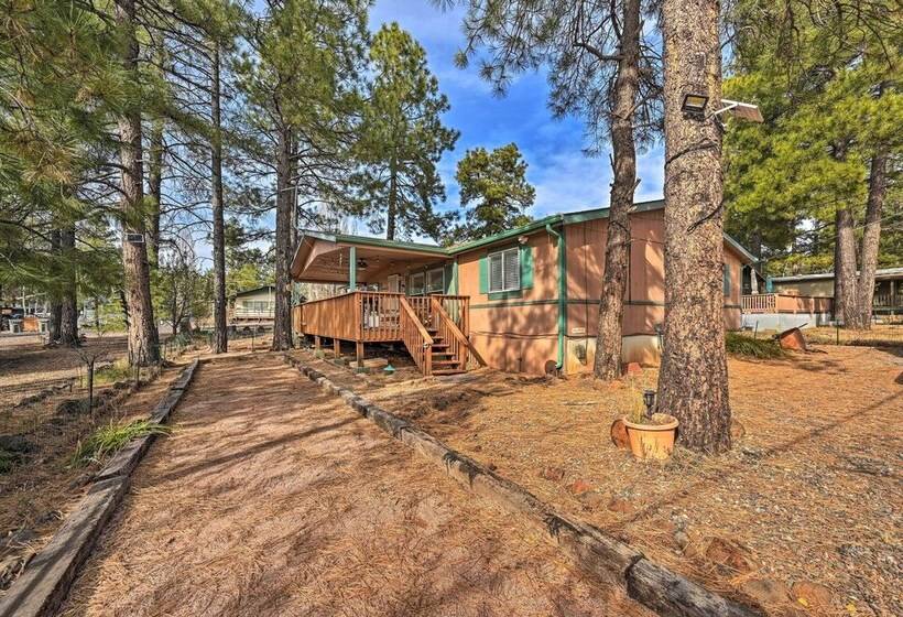 Munds Park Cabin W/ Wraparound Deck & Grill!