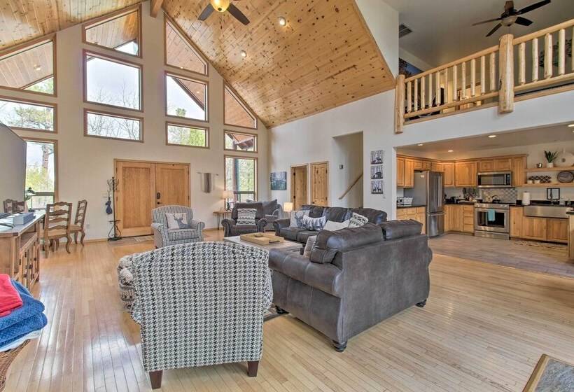 Family Friendly Show Low Cabin W/ Deck & Game Room