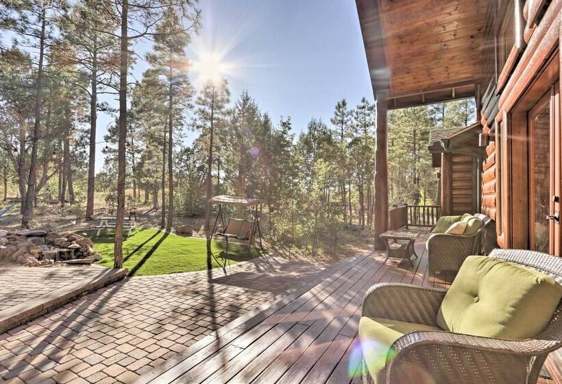 Family Friendly Show Low Cabin W/ Deck & Game Room
