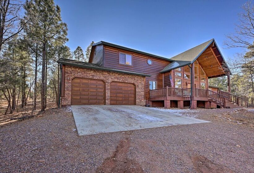 Family Friendly Show Low Cabin W/ Deck & Game Room
