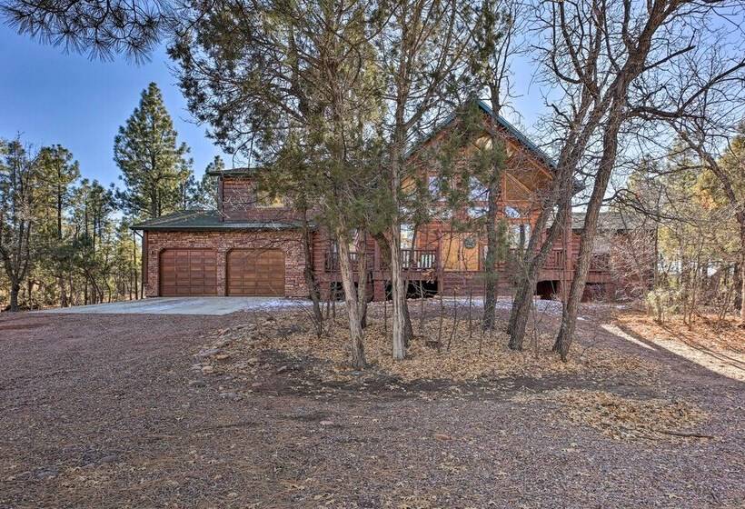 Family Friendly Show Low Cabin W/ Deck & Game Room