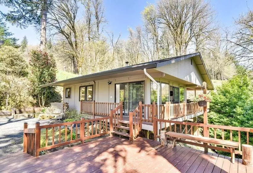 Riverfront Woodland Cabin: Wooded & Forested Views