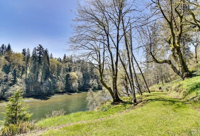 Riverfront Woodland Cabin: Wooded & Forested Views