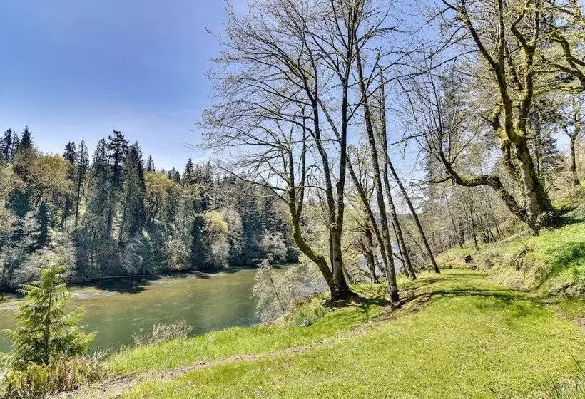 Riverfront Woodland Cabin: Wooded & Forested Views