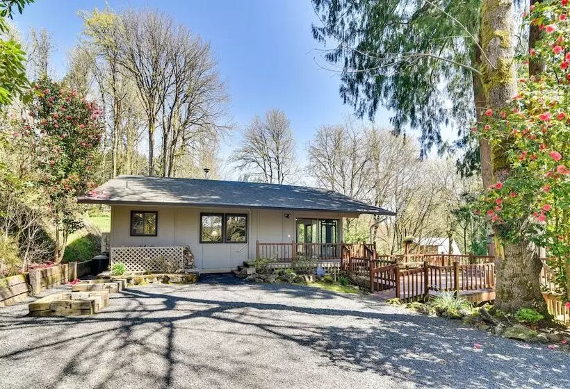 Riverfront Woodland Cabin: Wooded & Forested Views