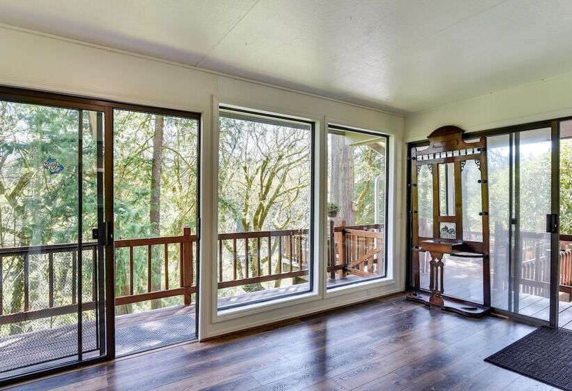 Riverfront Woodland Cabin: Wooded & Forested Views