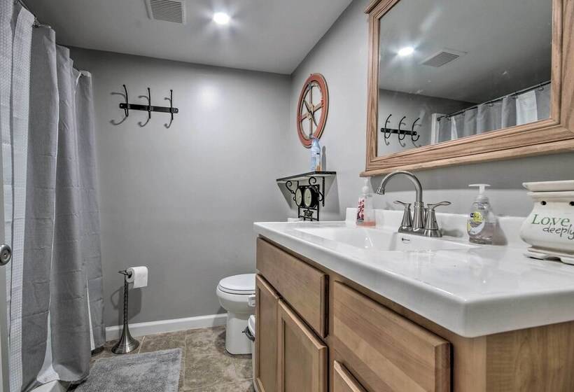 Lakefront Rocky Mount Escape W/ Dock & Grill!