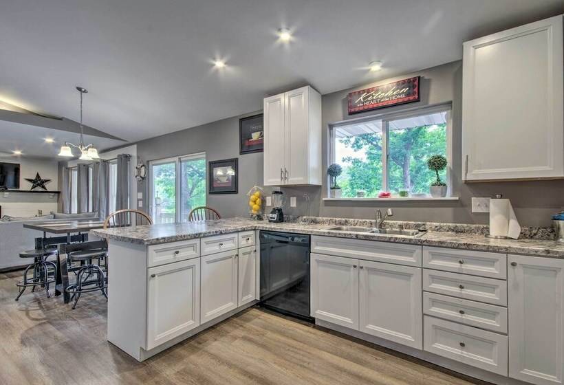 Lakefront Rocky Mount Escape W/ Dock & Grill!