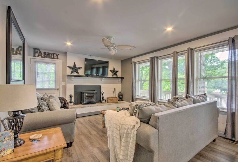 Lakefront Rocky Mount Escape W/ Dock & Grill!