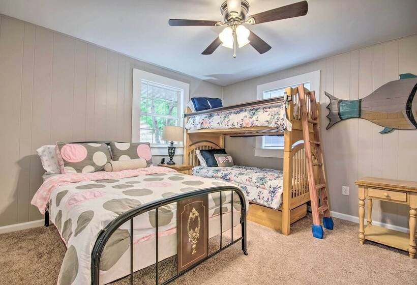 Lakefront Rocky Mount Escape W/ Dock & Grill!