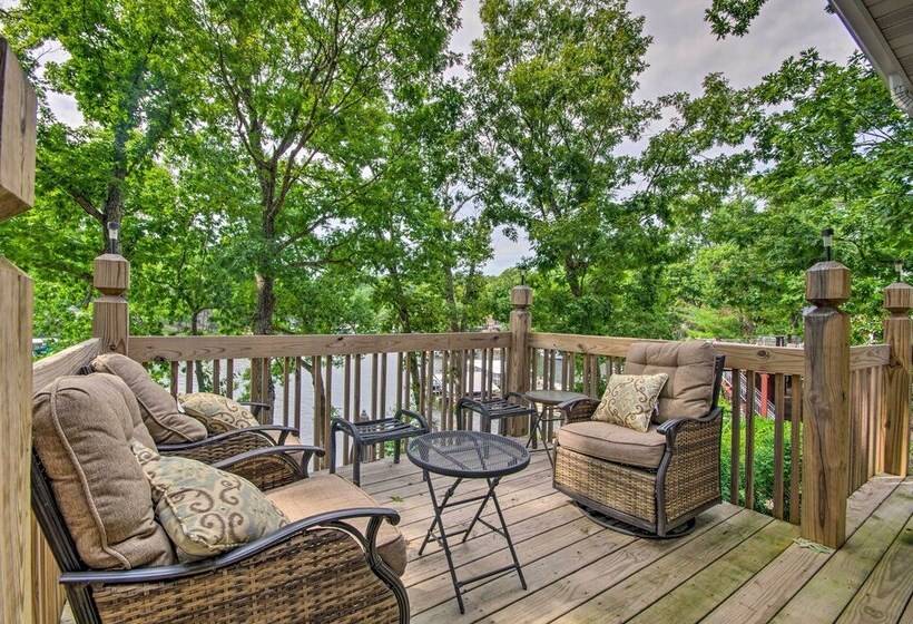 Lakefront Rocky Mount Escape W/ Dock & Grill!