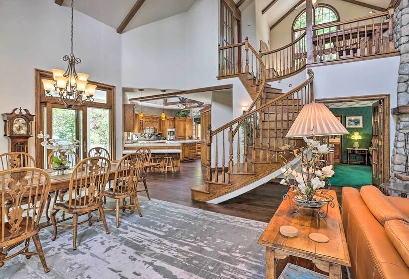 Ornate Lake Arrowhead Home With Deck