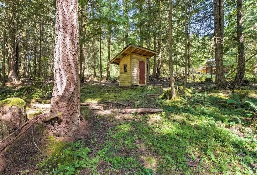 Rustic Sequim Cabin W/ Fire Pit & Forested Views!