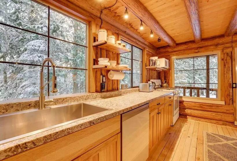 Rustic Sequim Cabin W/ Fire Pit & Forested Views!