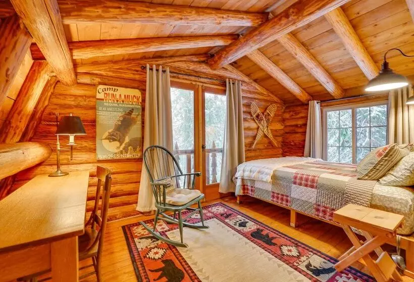 Rustic Sequim Cabin W/ Fire Pit & Forested Views!