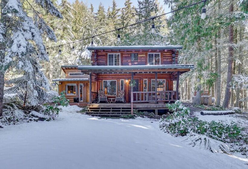 Rustic Sequim Cabin W/ Fire Pit & Forested Views!