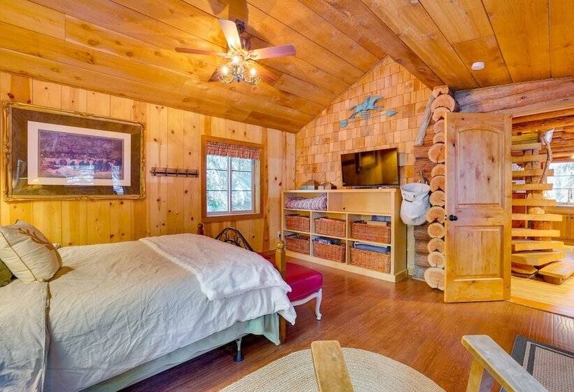 Rustic Sequim Cabin W/ Fire Pit & Forested Views!