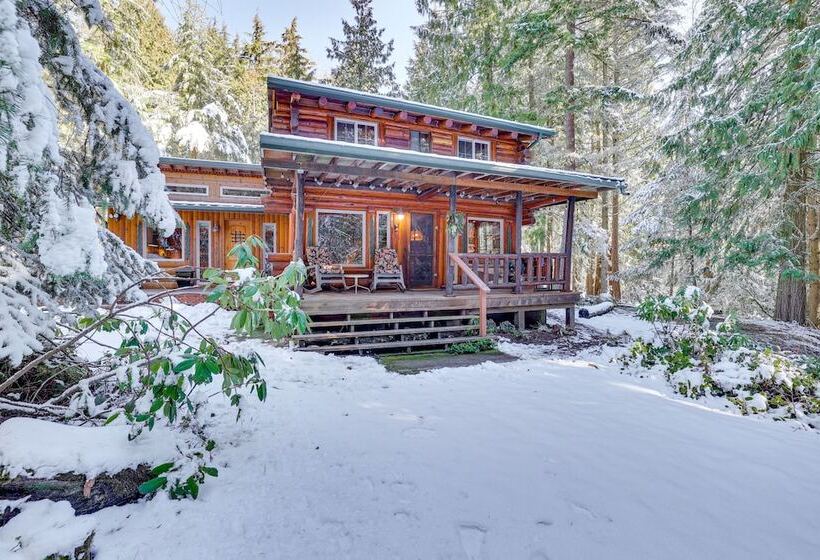 Rustic Sequim Cabin W/ Fire Pit & Forested Views!