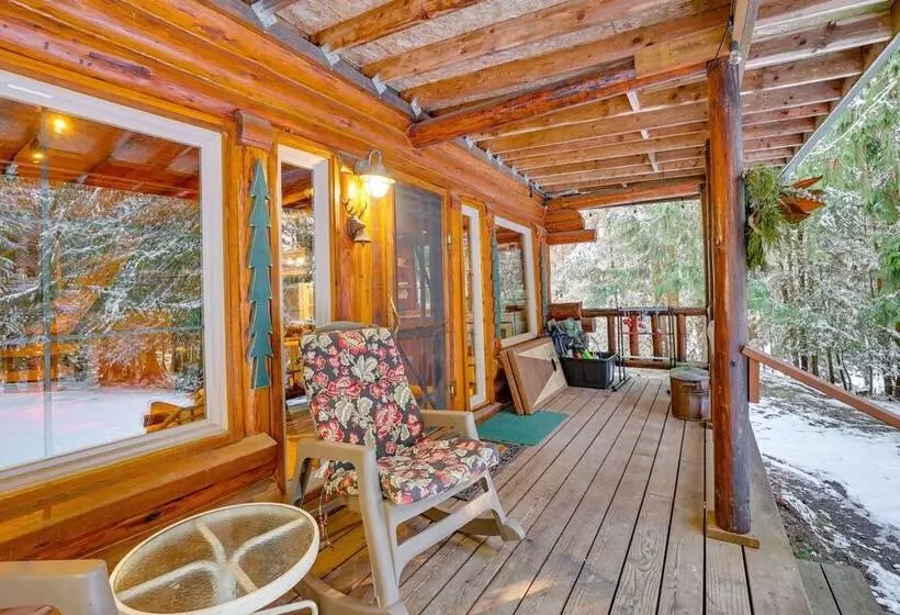 Rustic Sequim Cabin W/ Fire Pit & Forested Views!