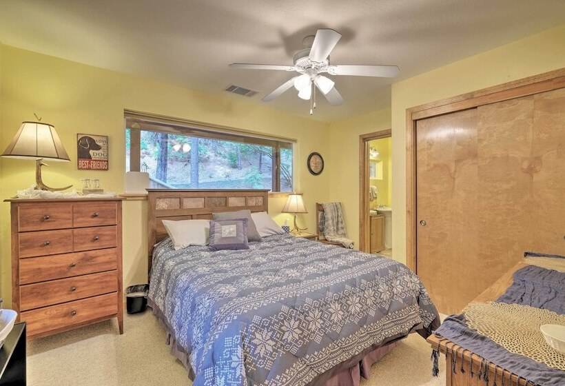 Walk To Big Trees State Park: Cabin W/ Deck!