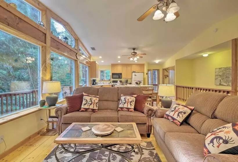 Walk To Big Trees State Park: Cabin W/ Deck!