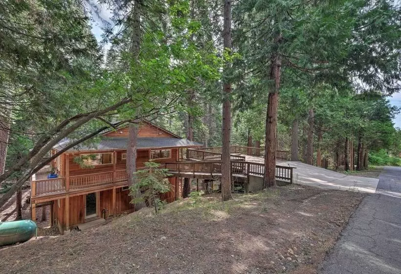 Walk To Big Trees State Park: Cabin W/ Deck!