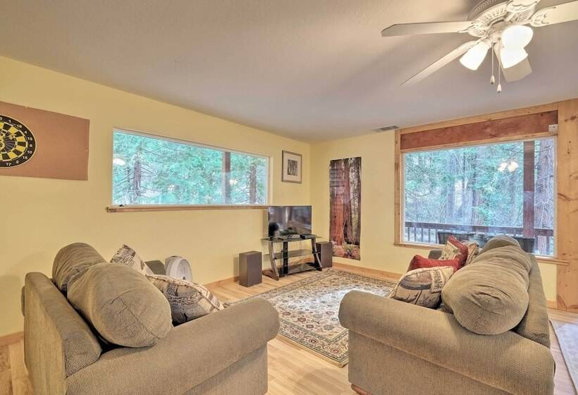 Walk To Big Trees State Park: Cabin W/ Deck!