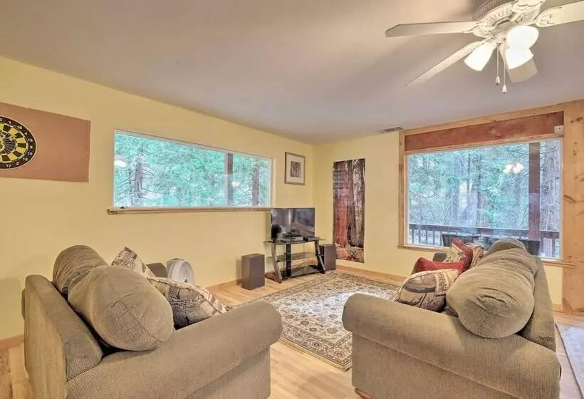 Walk To Big Trees State Park: Cabin W/ Deck!