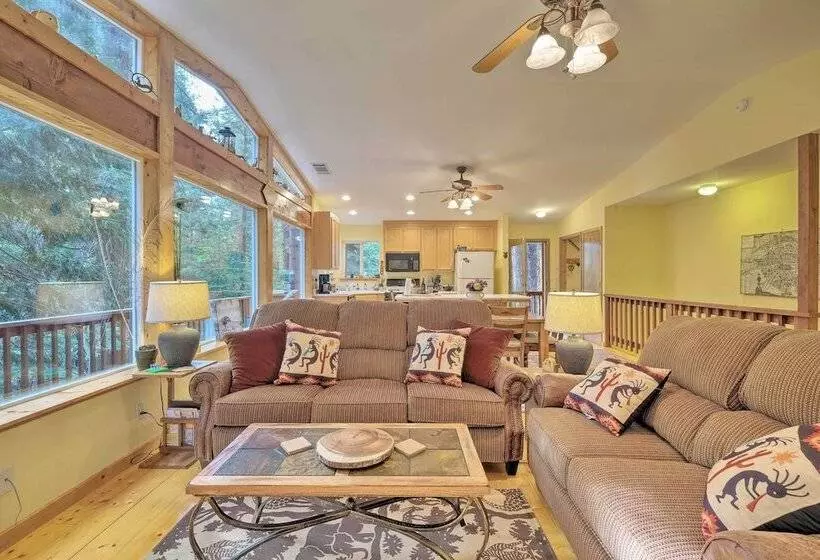 Walk To Big Trees State Park: Cabin W/ Deck!