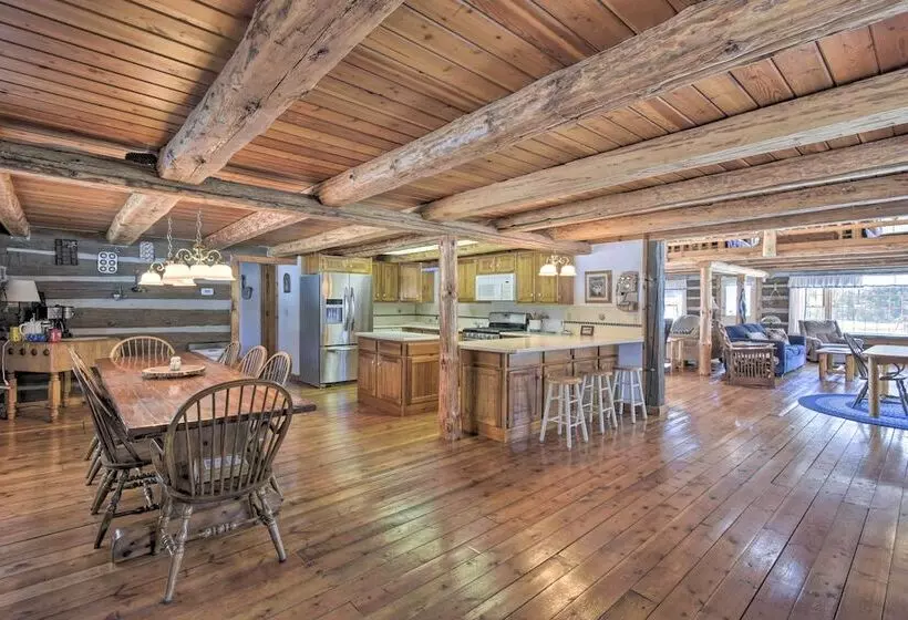 Log Cabin On The Wolf River W/ Private Hot Tub!