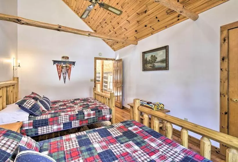 Log Cabin On The Wolf River W/ Private Hot Tub!