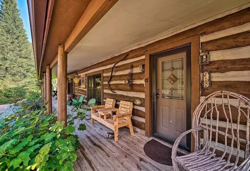 Log Cabin On The Wolf River W/ Private Hot Tub!