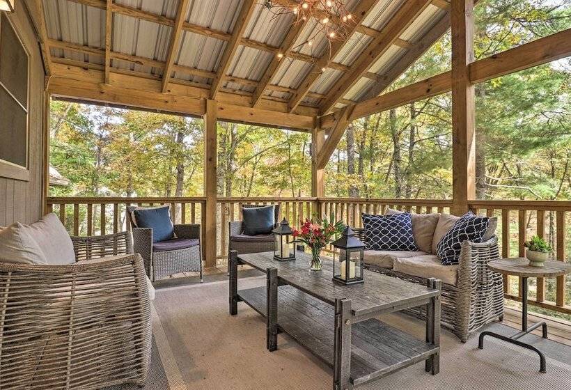 1 Mi To Town: Chalet Style Highlands Retreat