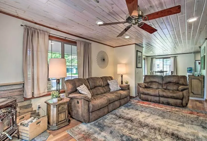 Retreat W/ Lake Access & Private Boat Dock!