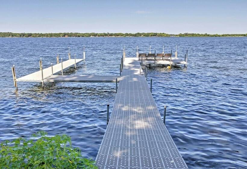 Waterfront Crosslake House: Private Dock & Beach!