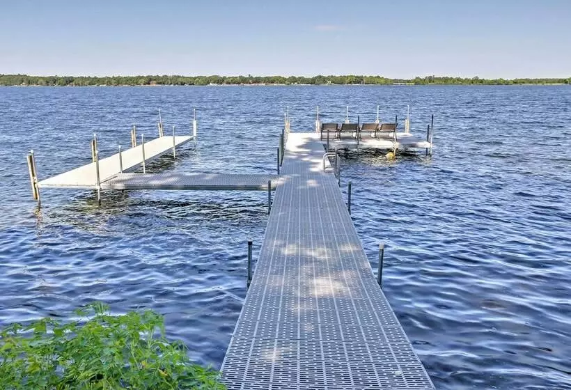 Waterfront Crosslake House: Private Dock & Beach!