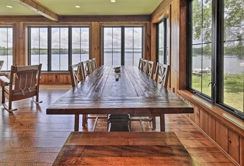 Waterfront Star Lake Cabin, Boat Dock On Site