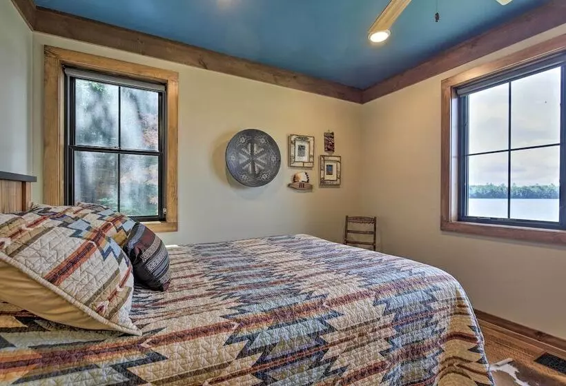 Waterfront Star Lake Cabin, Boat Dock On Site