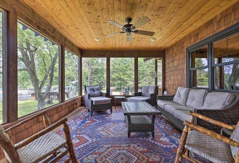 Waterfront Star Lake Cabin, Boat Dock On Site