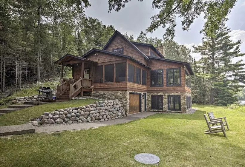 Waterfront Star Lake Cabin, Boat Dock On Site