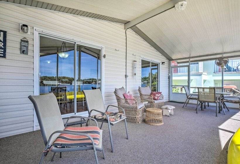 Angler S Getaway: Riverfront Home W/boat Dock