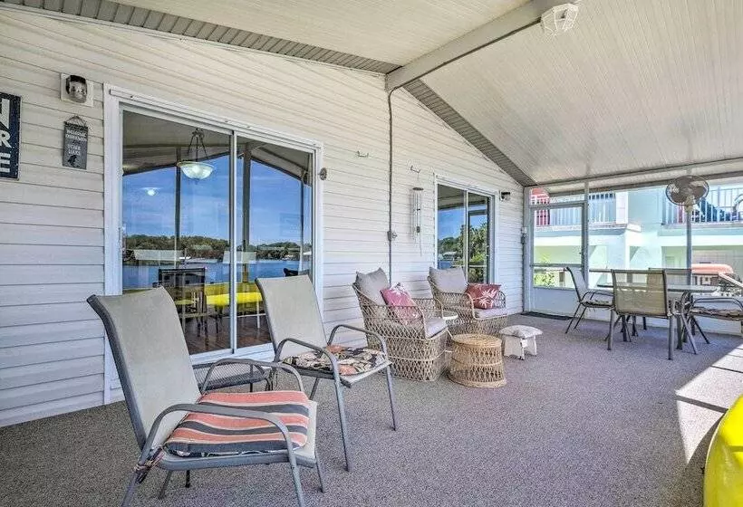 Angler S Getaway: Riverfront Home W/boat Dock