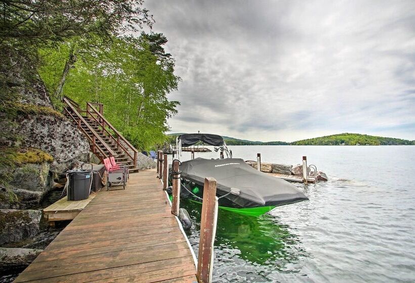 Lakefront Alton Bay Home W/ Theater & Dock
