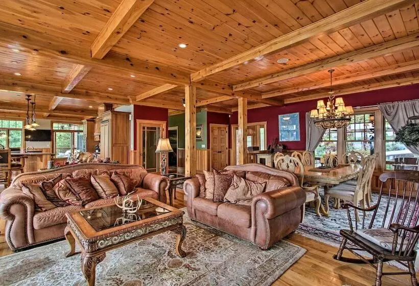 Lakefront Alton Bay Home W/ Theater & Dock